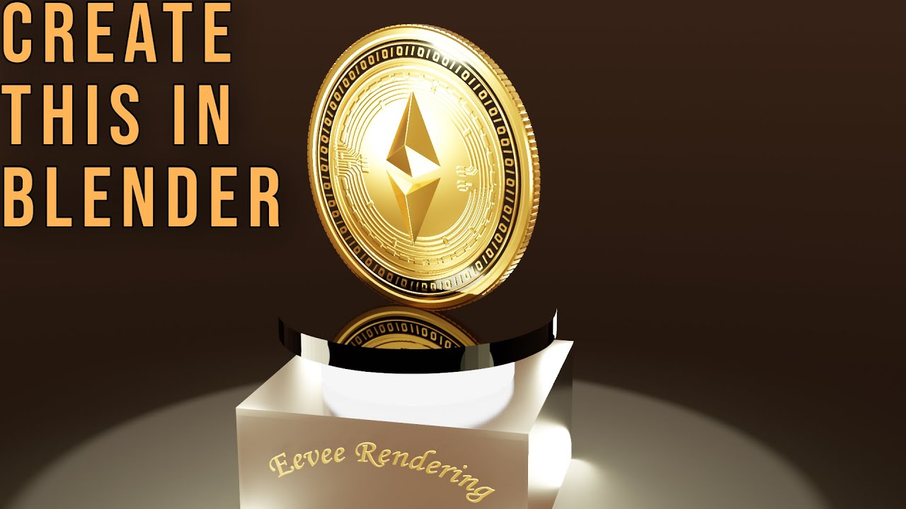 How to make ethereum coin in blender Making GOLD COINS in Blender