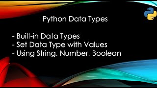 Python Data Types - Beginners Lesson (str, int, float, bool)