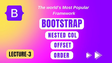Nested Col,Offset,Order Class Bootstrap In Urdu|Get Knowledge