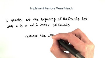 Implementing Removing Mean Friends - Intro to Java Programming
