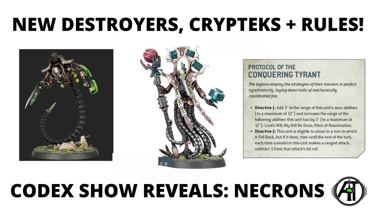 ⁣Ophydian Destroyers, Flayed ones + New Crypteks - Necrons Codex Show Reveals Round Up!