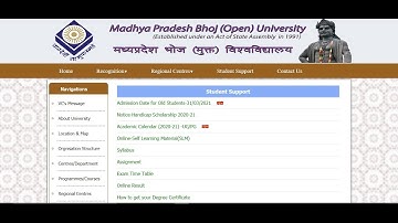 How to download Assignment in MADHYA PRADESH BHOJ (OPEN) UNIVERSITY, BHOPAL 2020-21