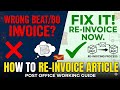 How to reinvoice article: गलत beat में invoice हुए आर्टिकल को वापस दूसरी बीट में कैसे invoice करें
