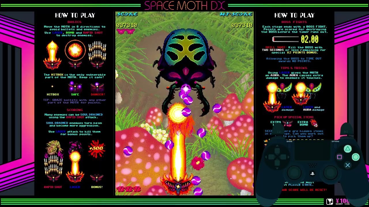Space Moth DX // 1cc - Normal// Clutch Final boss 😵​