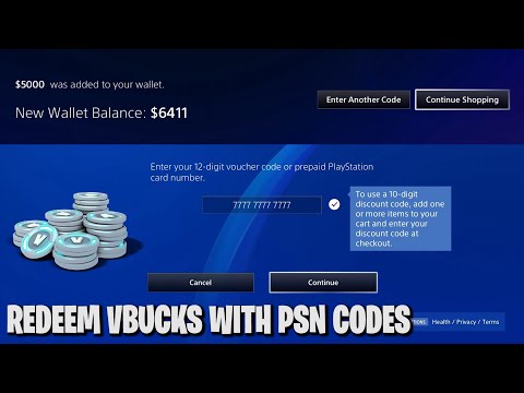 How to REDEEM PSN CODES and get VBUCKS | PS4 | FORTNITE