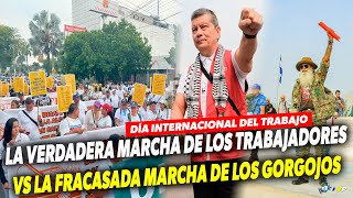 #1 MAYO 2024: 💪👨‍⚕️👨‍🔧LA VERDADERA MARCHA DE LOS TRABAJADORES VS LA FRACASADA MARCHA DE GORGOJOS👎