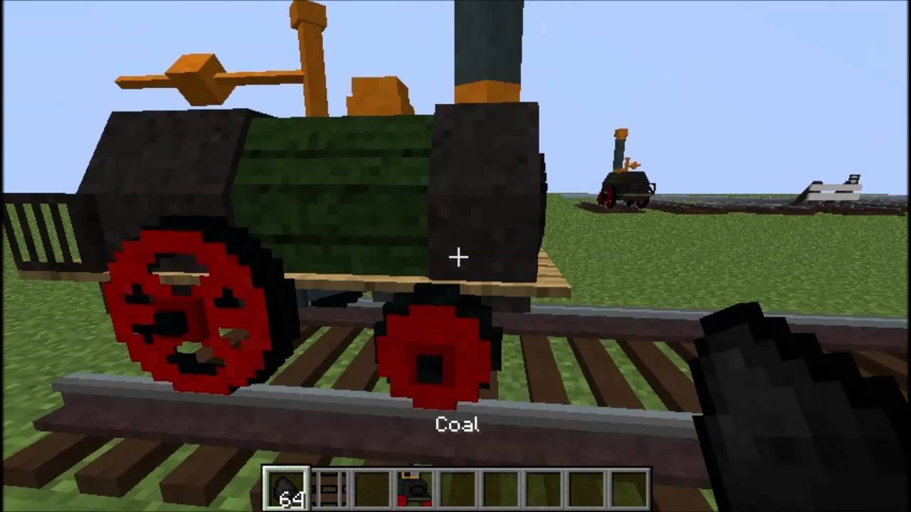 Minecraft: Rails of War Mod Review! 3D Train Tracks and Trains! - YouTube