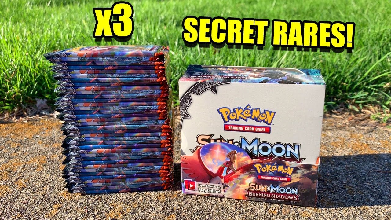 Three Secret Rare Pokemon Cards Pulled Inside A Burning Shadows Booster Box Opening Youtube Three Secret Rare Pokemon Cards Pulled Inside A Burning Shadows Booster Box Opening Youtube