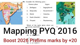 PYQ Mapping | UPSC Prelims 2016 | Boost +20 Marks in Prelims 2026