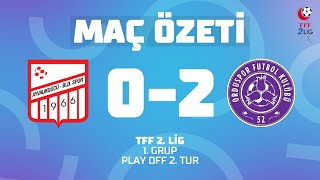 MAÇ ÖZETİ | TFF 3. Lig 1. Grup Play Off 2. Tur | Ayvalıkgücü Belediyespor 0 - 2 52 Orduspor FK
