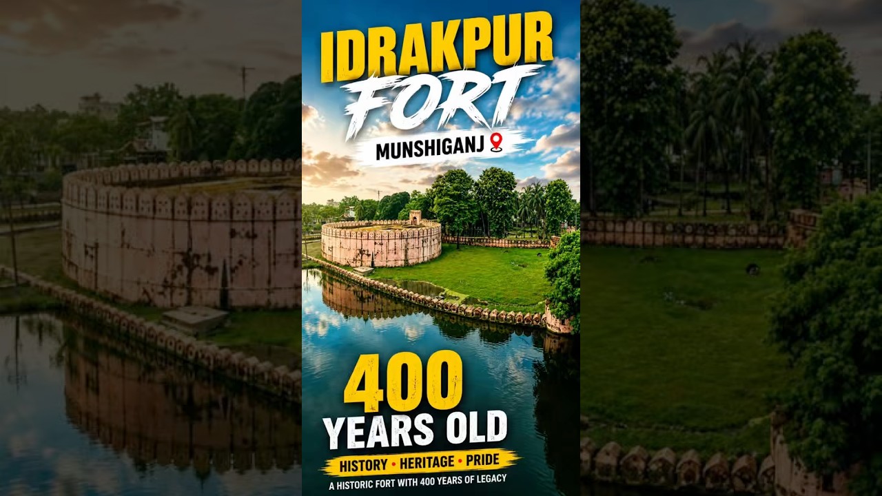 Idrakpur Fort | 350 Years Old Mughal Fort in Bangladesh 🇧🇩 #shorts