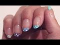 Tutorial: Multi Color, Polka Dot Tipped Nails