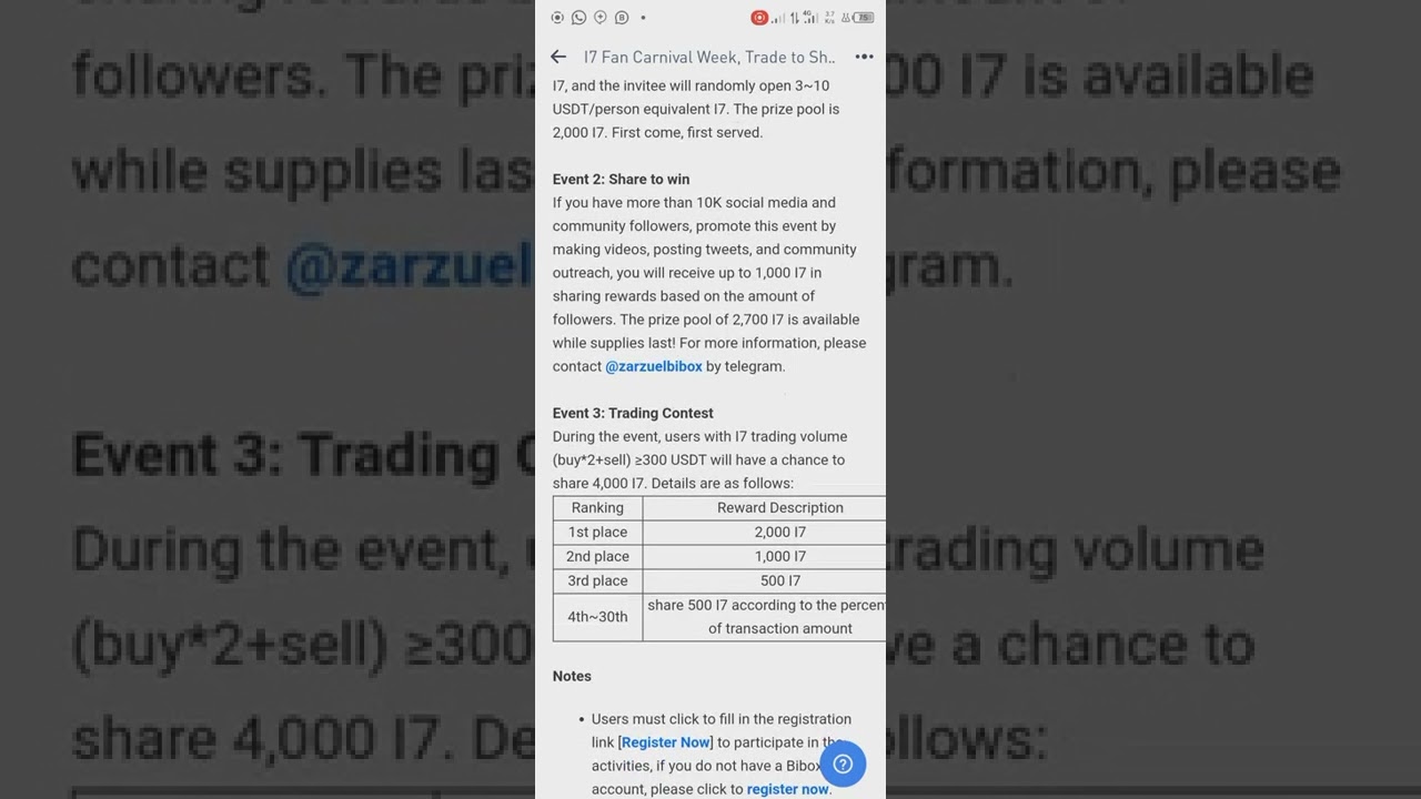 TRADE TO SHARE IN THE BIBOX CARNIVAL WEEK.. (MUST WATCH)