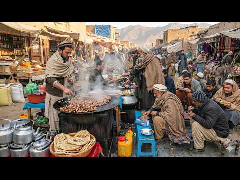 Breakfast in Afghanistan | Traditional Afghan morning street food | Liver fry | Kabuli Pulao recipe