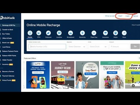 Login MobiKwik Wallet Balance Add Card See Process Mobikwik Login