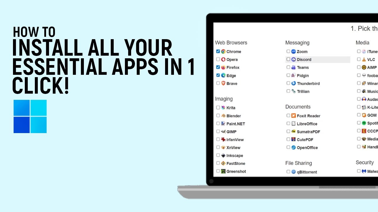 How to Install All Your Essential Apps in 1 Click on Windows [easy]