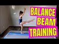 Balance beam training  home beam practice