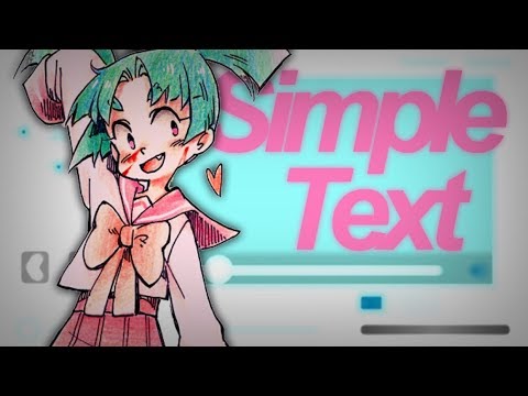 Simple Typography • Video Star Tutorial