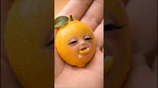 Cute Fruit Babies 🍓🍋 | Strawberry, Lemon &amp; Plum Mini Creatures 🥹✨ #Shorts#fruitbaby#asmr