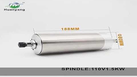 110V 1.5kw vfd Spindle Package：110V 1.5KW VFD+110V 1.5KW Φ80mm ER11 Water Cooled Spindle Motor+110V