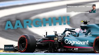VETTEL LIGHTLY FRUSTRATED TEAM RADIO AFTER FINISHING P9 IN PAUL RICARD!