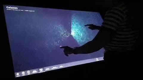 OpenSpace graphical interface for touch