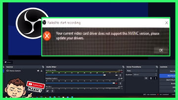 Your current video card driver does not support this nvenc version please update your drivers