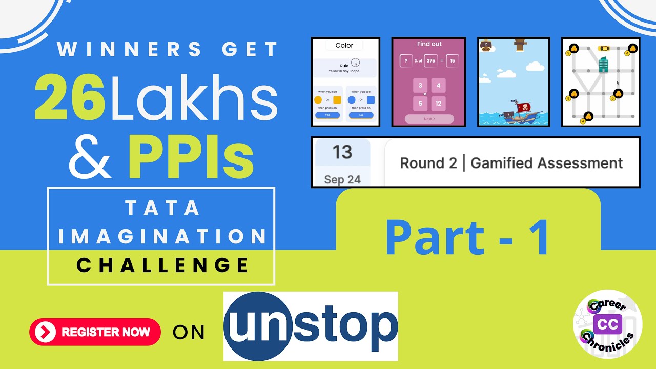 Tata Gamified Assessment Part - 1 | Tata Imagination Challenge Student Track 2024 | Unstop | CaseCom