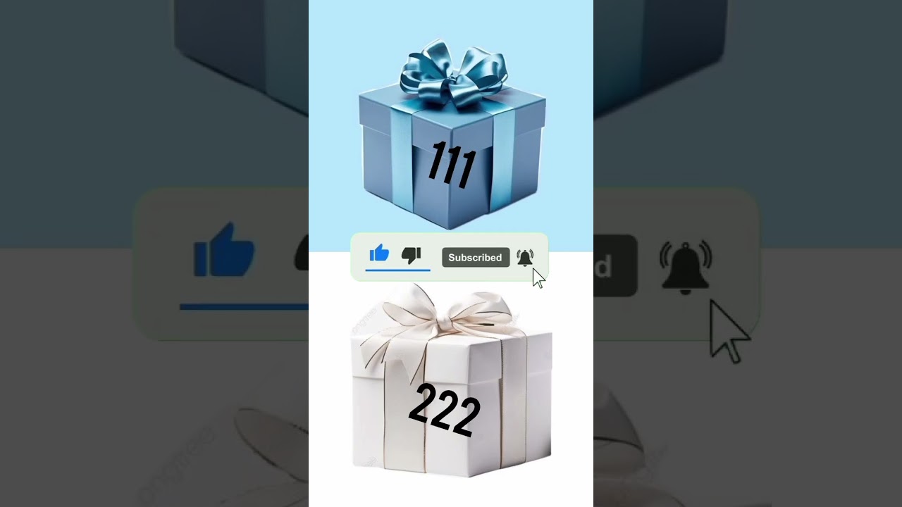 Choose Your Gift Box 111vs222 #chooseyourgift #giftbox See Your #selectbox