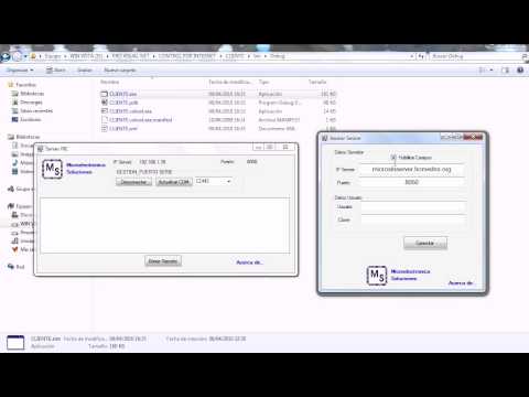 Control por internet con PIC Usando TCPClient de la Clase Socket de VB .NET 2008 y Serialport