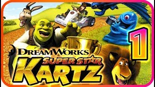 DreamWorks Super Star Kartz Part 1 Gameplay Walkthrough (PS3, X360, Wii) Shrek screenshot 5