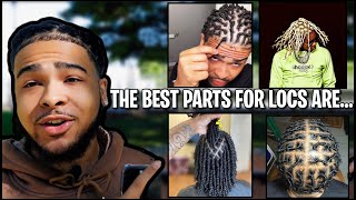 DIFFERENT PARTING STYLES FOR LOCS ‼️THE BEST PARTING STYLE TO START YOU LOCS WITH 👀🔥