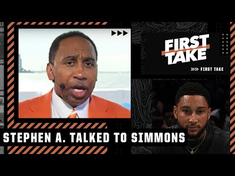 Stephen A. reveals what Ben Simmons said to him 👀 | First Take