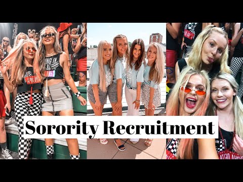 sorority recruitment outfits + bid night vlog | UNC CHARLOTTE