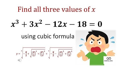 How to use the cubic formula to solve any cubic equation.