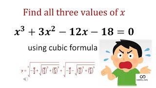 How to use the cubic formula to solve any cubic equation.