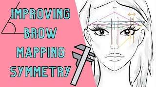 BROW MAPPING Tutorial Step by Step {Improve symmetry for your Microblading Pre-Draw}