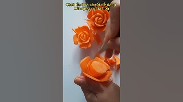 Cách tỉa hoa cà rốt nhiều cánh với dụng cụ cắt tỉa Mẹ Bảo Hân #shorts #mebaohan