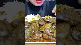 01;Testy? spicy chicken ? liver ? fry with rice ? masala ? asmr mukbang cooking food challenge