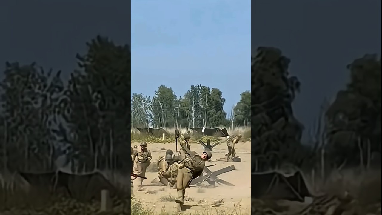 WW American Soldier Slammed in Brutal Shot at WW D Day Reenactment in Conneaut Ohio