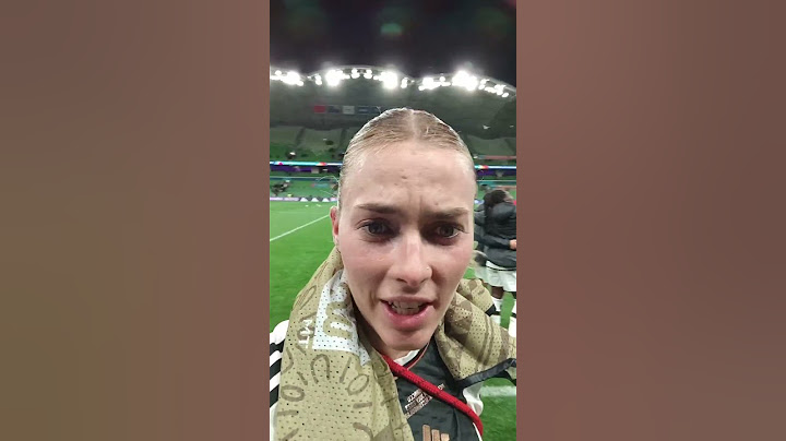 A message from Laura Freigang after Germany's 6 0 win over Morocco