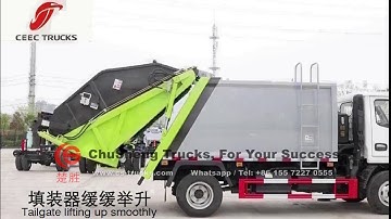 Most professional operation video for ISUZU Garbage Compactor Truck