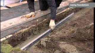 DIY Cement | Building Foundations Every brick or stone wall needs a solid concrete foundation and here we show you how to 