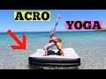 Acro Yoga INFLATABLE MATTRESS Challenge!