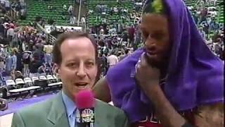 Famous Dennis Rodman | Interview | Post-Game | 1998 NBA Finals | Game 2 Wealth