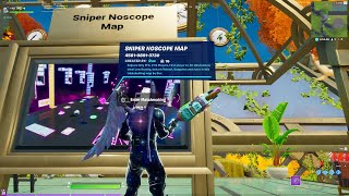 Playing Sniper Noscope Map LIVE | Playing my own map in Matchmaking| Dux Fortnite