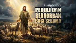 RENUNGAN PAGI - PEDULI DAN BERKORBAN BAGI SESAMA - YOHANES 10 : 11 - 18