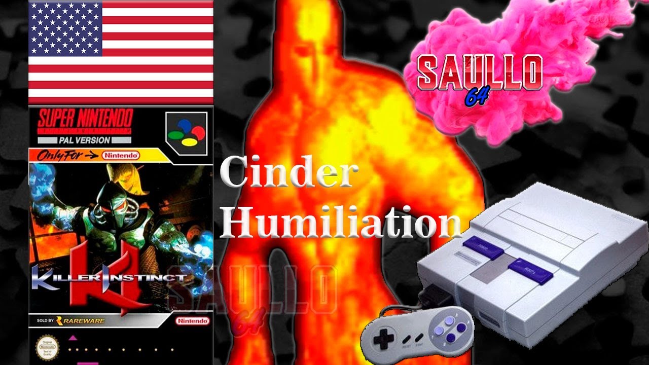[SNES] Killer Instinct: Cinder - GAMEPLAY I Humiliation (Emulator zsnesw)