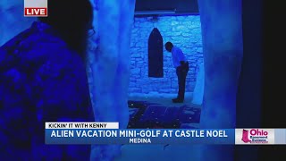 Kenny invades Castle Noel's Alien Vacation Mini Golf in Medina