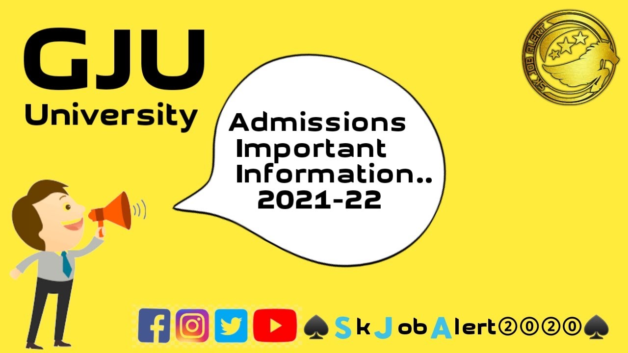 GJU Hisar Physical Counseling 2021-22 || HSTES Admission Updates 2021-22 || Skjobalert